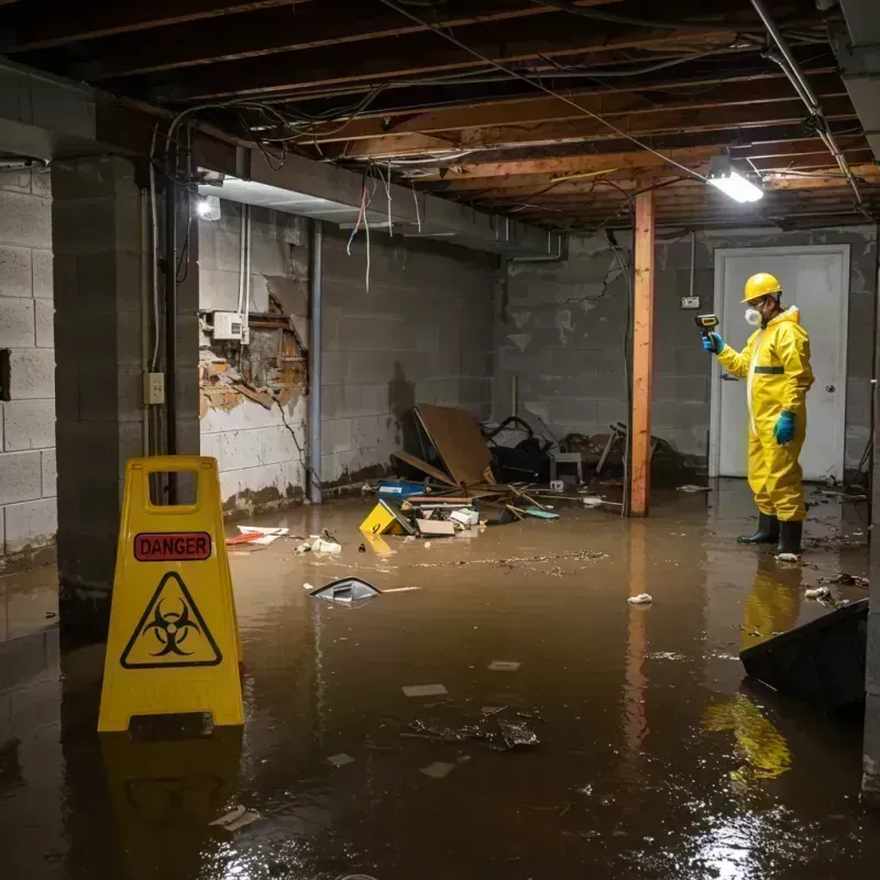 Flooded Basement Electrical Hazard in Glencoe, IL Property